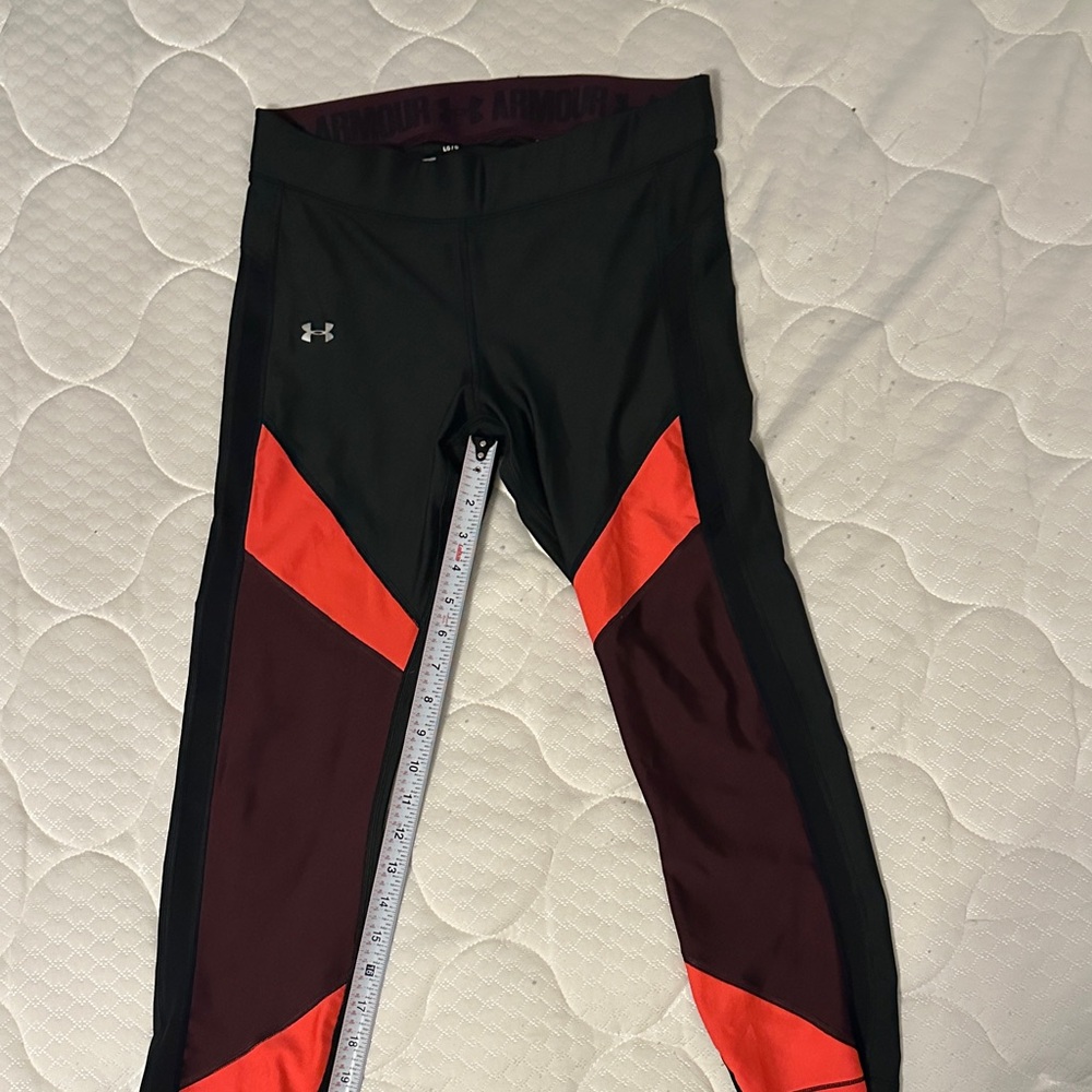Under Armour Black and Orange Leggings